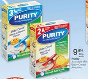 Purity Just Add Milk Baby Cereal-200gm Each