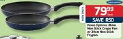 Home Options 26Cm Non Stick Crepe Pan Or 24Cm Non Stick Frypan-Each