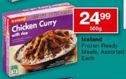 Ieland Frozen Ready Meals-500gm Each