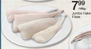 Jumbo Hake Fillets-Per 100gm
