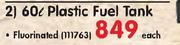 Pioneer 60Ltr Plastic Fuel Tank-Each