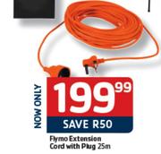 Flymo Extension Cord With Plug-25m Each