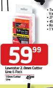 Lawnstar 2.0mm Cutter Line-6 Pack Each