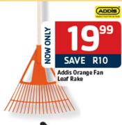 Addis Orange Fan Leaf Rake-Each