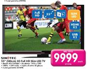 Sinotec 55"(140cm) 3D Full HD Slim LED TV(STL3-55KQ68)