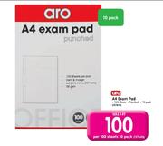 Aro A4 Exam Pad-Per 100 Sheets