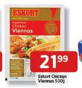 Eskort Chicken Vienna-500g