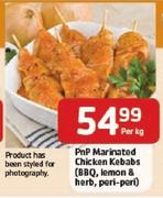 Pnp Marinated Chicken Kabbas (BBQ,Lemon & Herb,Peri-Peri) Per kg
