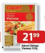 Eskort Chicken Viennas-500gm