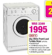Defy White Front Load Tumble Dryer-5kg(DTD252)