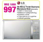 LG Mirror Finish Electronic Microwave Oven-28Ltr(MS843GARS)