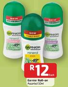 Garnier Roll-On-50Ml Each