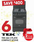 Tek 560 4 Plate Compact Stove