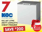 KIC 207L(Nett Capacity) Chest Freezer