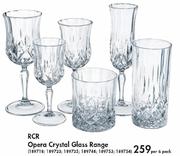RCR Opera Crystal Glass Range-Per 6 Pack