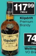 Klipdrift Premium Brandy 750ml-Each