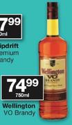 Wellington VO Brandy 750ml-Each