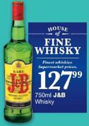 J&B Whisky 750ml-Each