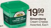 Simonsberg Cream Cheese Assorted 230g-Each