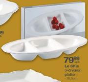 Le Chic 3-Division Platter 39.5cm-Each
