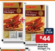 Eskort Gold Medal Pork Sausages- 2 x 375g 