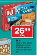 I&J Out'O The Oven Gekrummelde Visfiletporsies Verskeidenheid-400Gm Elk