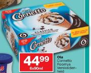 Ola Cornetto Roomys Verskeidenheid-6x90Ml