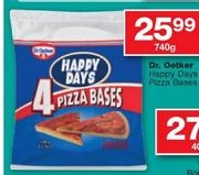 Dr. Oetker Happy Days Pizza Bases-740Gm