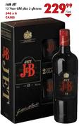J & B Jet 12 Year Old Plus 2 Glasses-750ml