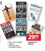 Paperbacks Special Each