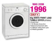 Defy White Front Load Tumble Dryer-5kg(DTD252)