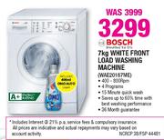 Bosch White Front Load Washing Machine-7kg(WAE20167ME)