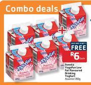 Bonnita YogoFun Low Fat Flavoured Drinking Yoghurt Assorted-350g Each