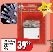 LED Battery-Operated Lights-20's