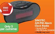 Sinotec AM/FM Alarm Clock Radio