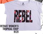 Redbat Women's Tropical Crop