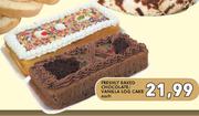 Freshly Baked Chocolate/Vanilla Log Cake Each
