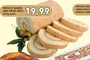 Freshly Baked Jam Swiss Roll-625gm Each