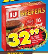 I & J Beefers Bief Patties-800gm