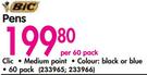Bic Clic Pens-Per 60 Pack
