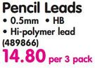 Pentel Pencil Leads-Per 3 Pack