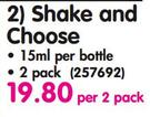 Tipp-Ex Shake And Choose Bottle-2x15ml Per Pack
