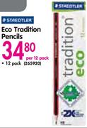 Staedtler Eco Tradition Pencils-Per 12 Pack