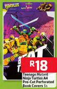 Teenage Mutant Ninja Turtles A4 Pre-Cut Perforated Book Covers-5's