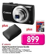 Canon Digital Powershot Camera Bundle A2500