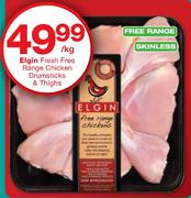 Elgin Fresh Free Range Chicken Drumsticks & Thighs - Per Kg