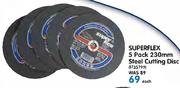 Superflex 5 Pack 230mm Steel Cutting Disc-Each