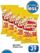 Willards Cheese Curls-5x150g