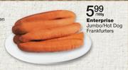 Enterprise Jumbo/Hot Dog Frankfurters-100g