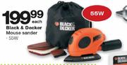 Black & Decker Mouse Sander-55W Each